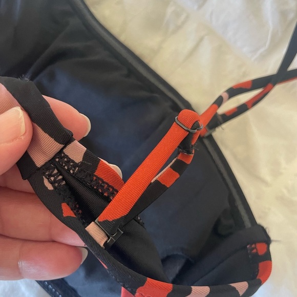 Volcom Black and Red Bikini Top - Picture 7 of 9